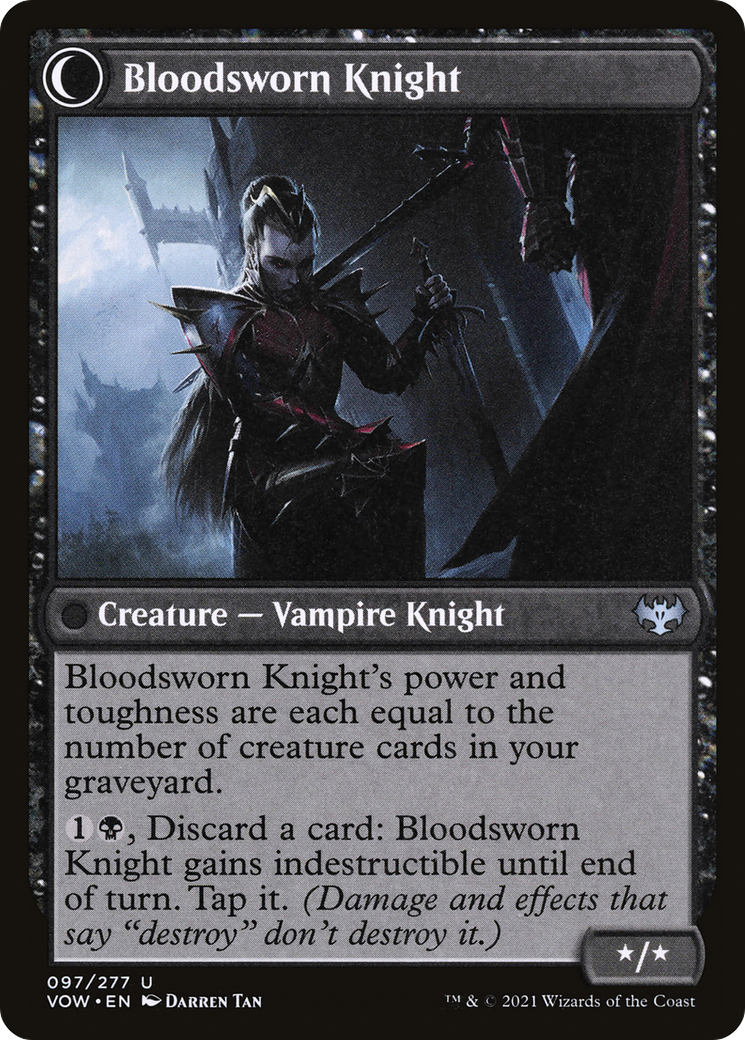 Bloodsworn Squire (VOW-097) - Innistrad: Crimson Vow: (Double Faced Transform)