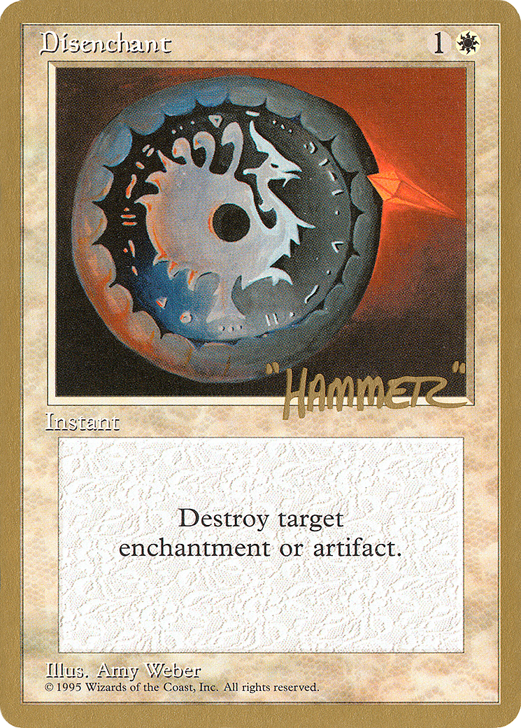 Disenchant - 1996 Shawn "Hammer" Regnier (4ED) (WCD-) - Pro Tour Collector Set