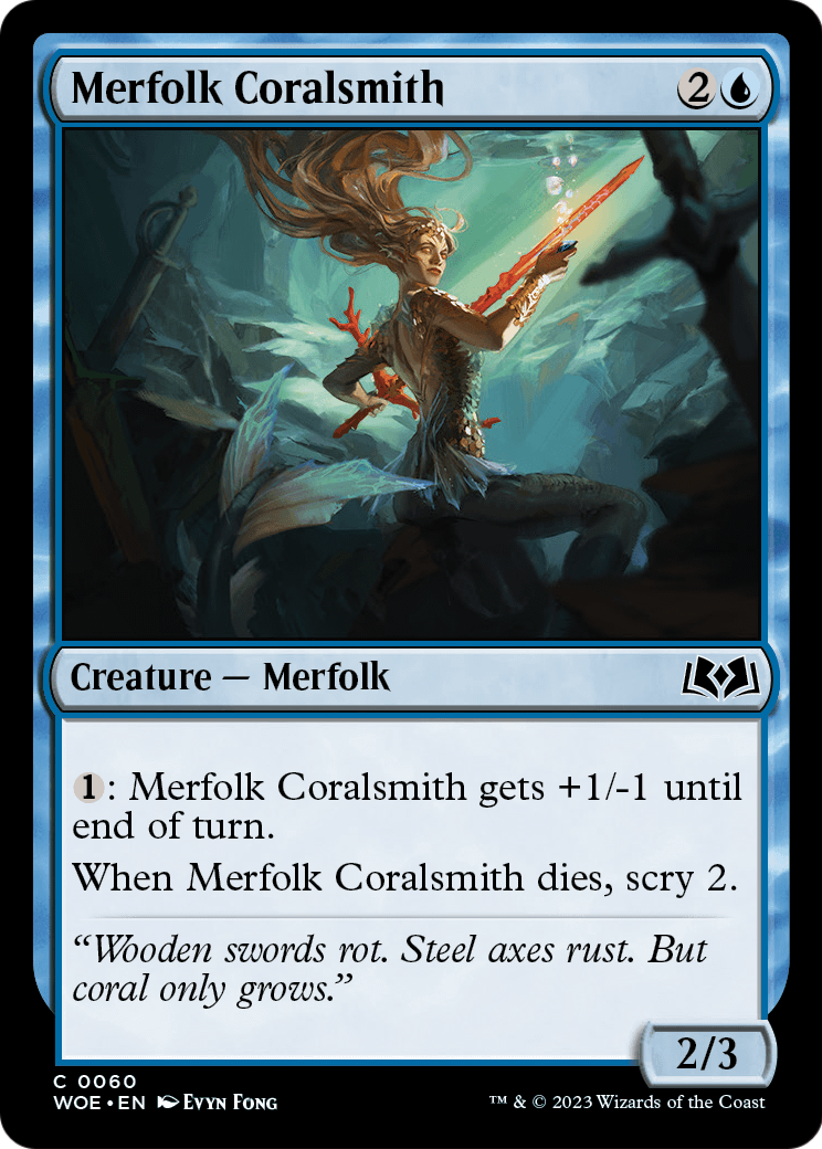 Merfolk Coralsmith (WOE-060) - Wilds of Eldraine Foil