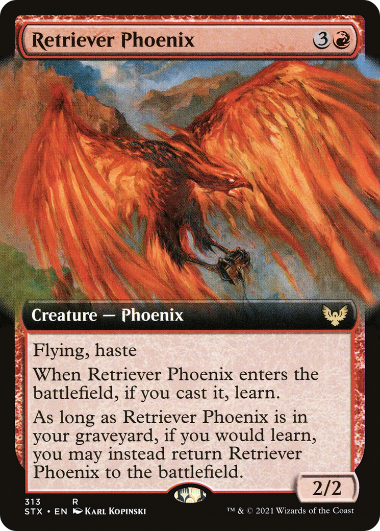 Retriever Phoenix (Extended Art) (STX-313) - Strixhaven: School of Mages: (Extended Art)