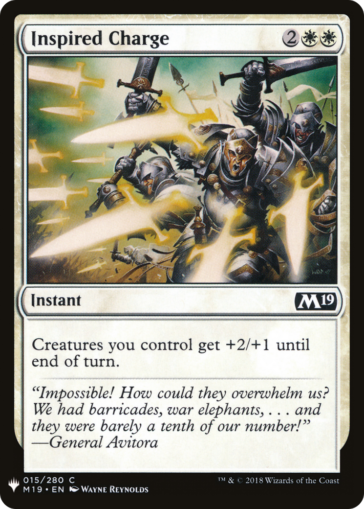 Inspired Charge (LIST-M19-15) - The List
