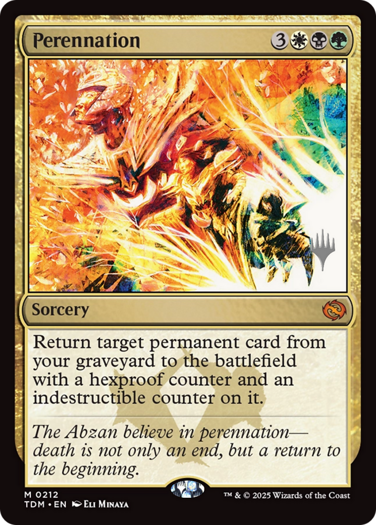 Perennation (PPTDM-212) - Promo Pack: Tarkir: Dragonstorm Foil