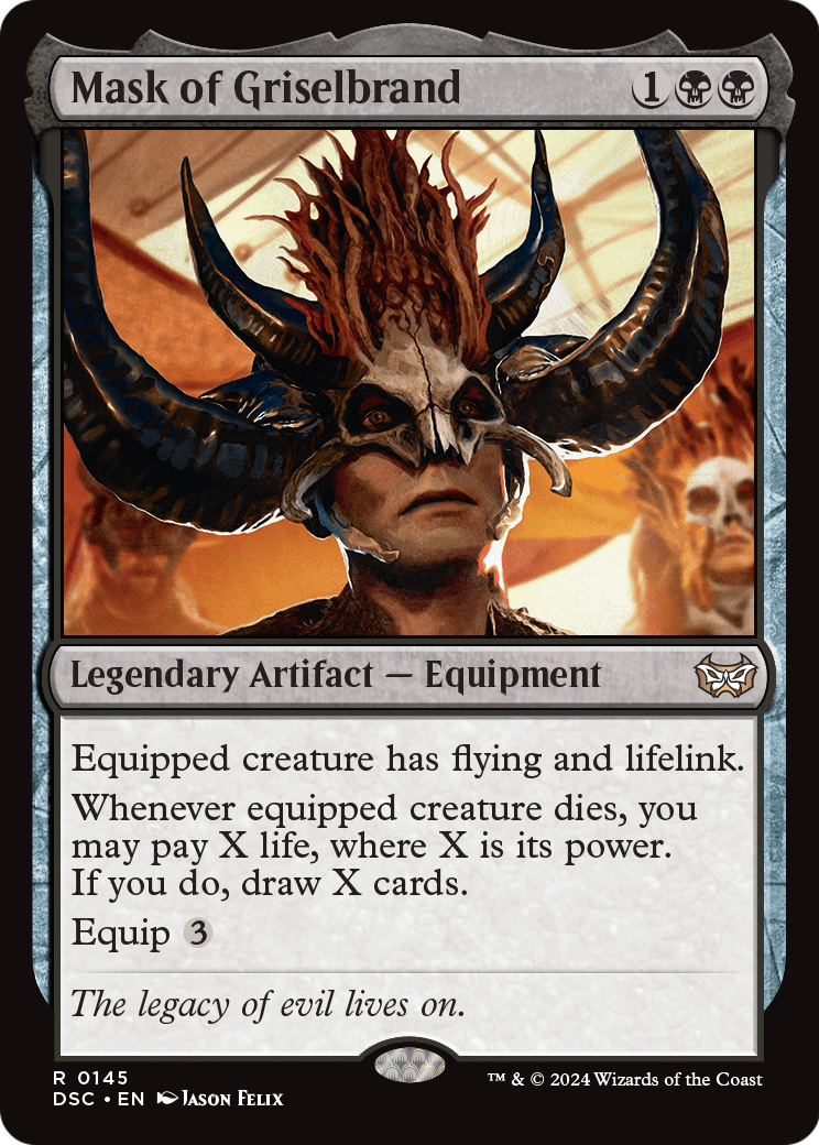 Mask of Griselbrand (DSC-145) - Duskmourn: House of Horror Commander
