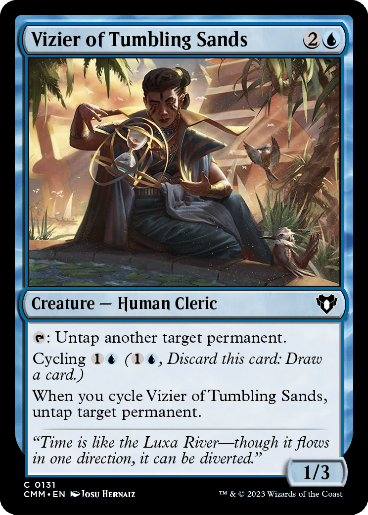 Vizier of Tumbling Sands (CMM-131) - Commander Masters Foil