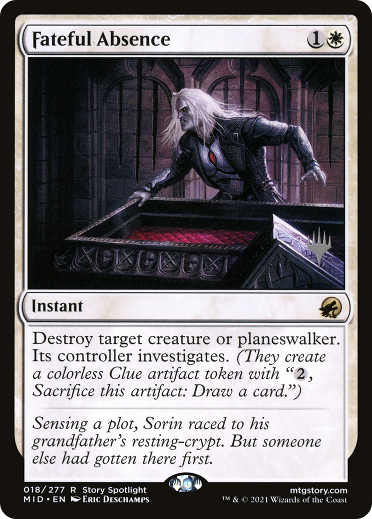 Fateful Absence (PPMID-018) - Innistrad: Midnight Hunt Promos