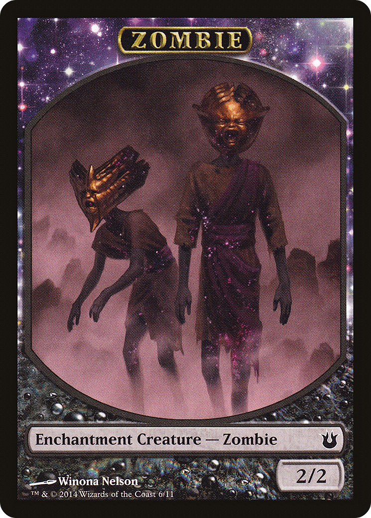 Zombie Token (BNG-006) - Born of the Gods Tokens: (enchantment)