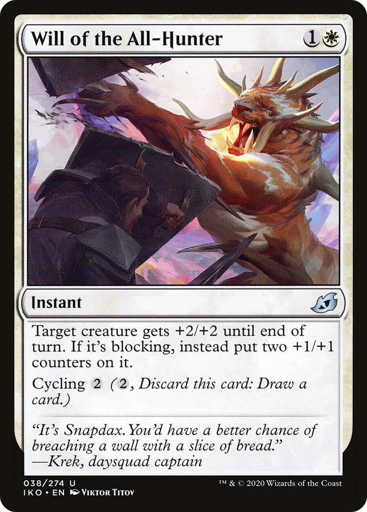Will of the All-Hunter (IKO-038) - Ikoria: Lair of Behemoths