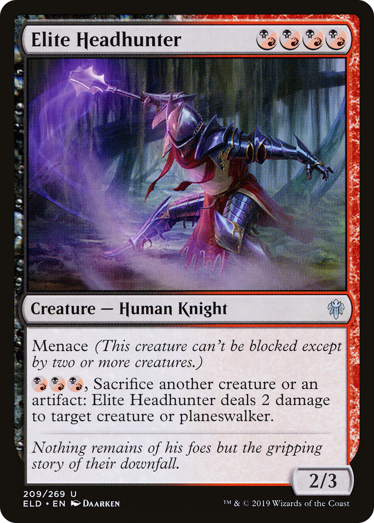 Elite Headhunter (ELD-209) - Throne of Eldraine Foil