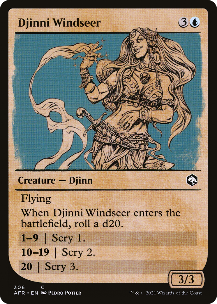 Djinni Windseer (Showcase) (AFR-306) - Adventures in the Forgotten Realms: (Showcase)