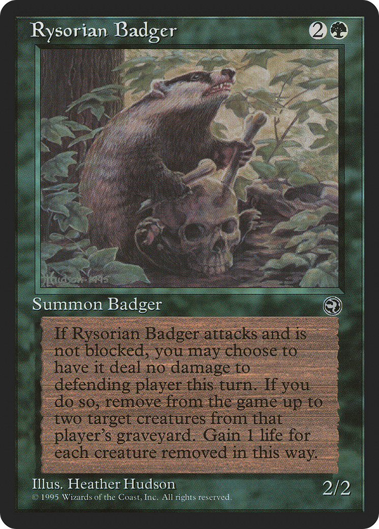 Rysorian Badger (HML-) - Homelands