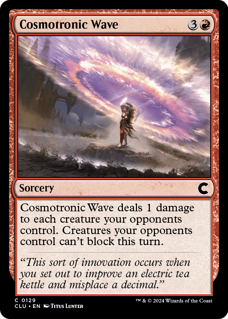 Cosmotronic Wave (CLU-129) - Ravnica: Clue Edition