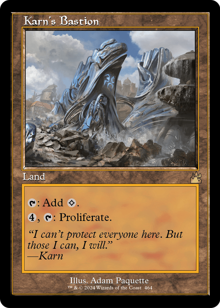 Karn's Bastion (Retro Frame) (RVR-464) - Ravnica Remastered Foil