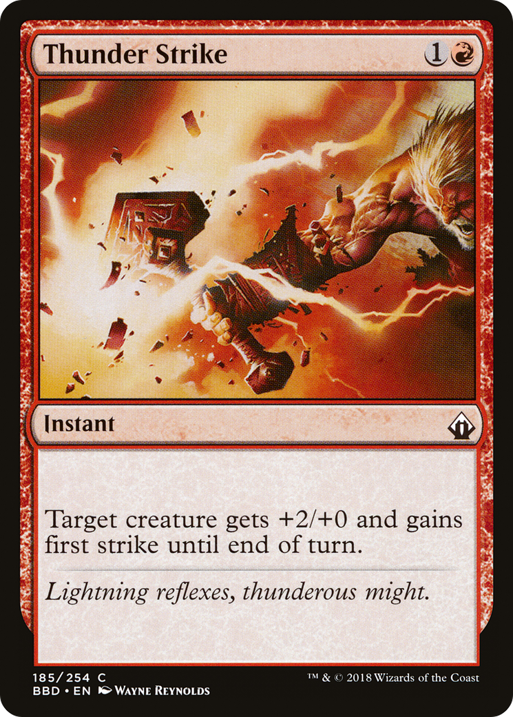Thunder Strike (BBD-185) - Battlebond Foil