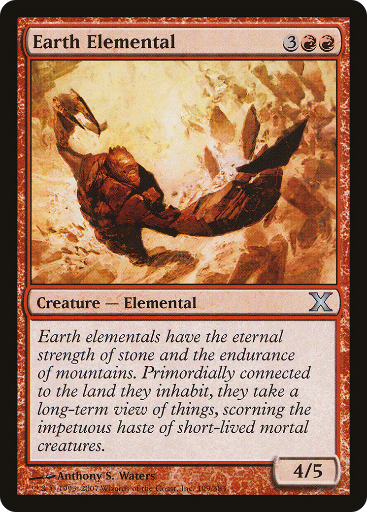 Earth Elemental (10E-199) - Tenth Edition