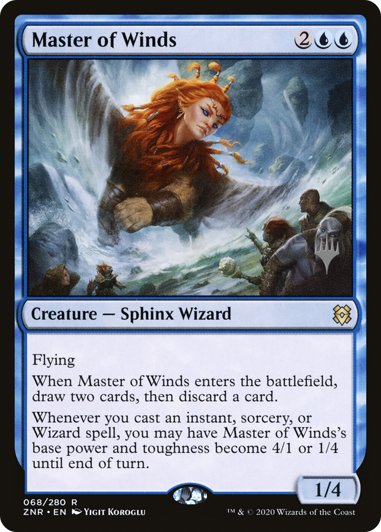 Master of Winds (PPZNR-068) - Zendikar Rising Promos