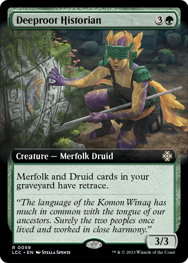 Deeproot Historian (Extended Art) (LCC-059) - The Lost Caverns of Ixalan Commander: (Extended Art)