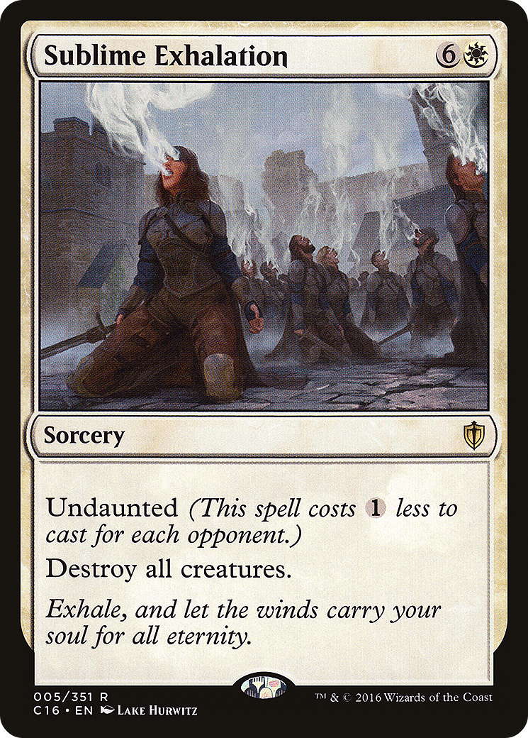 Sublime Exhalation (C16-005) - Commander 2016