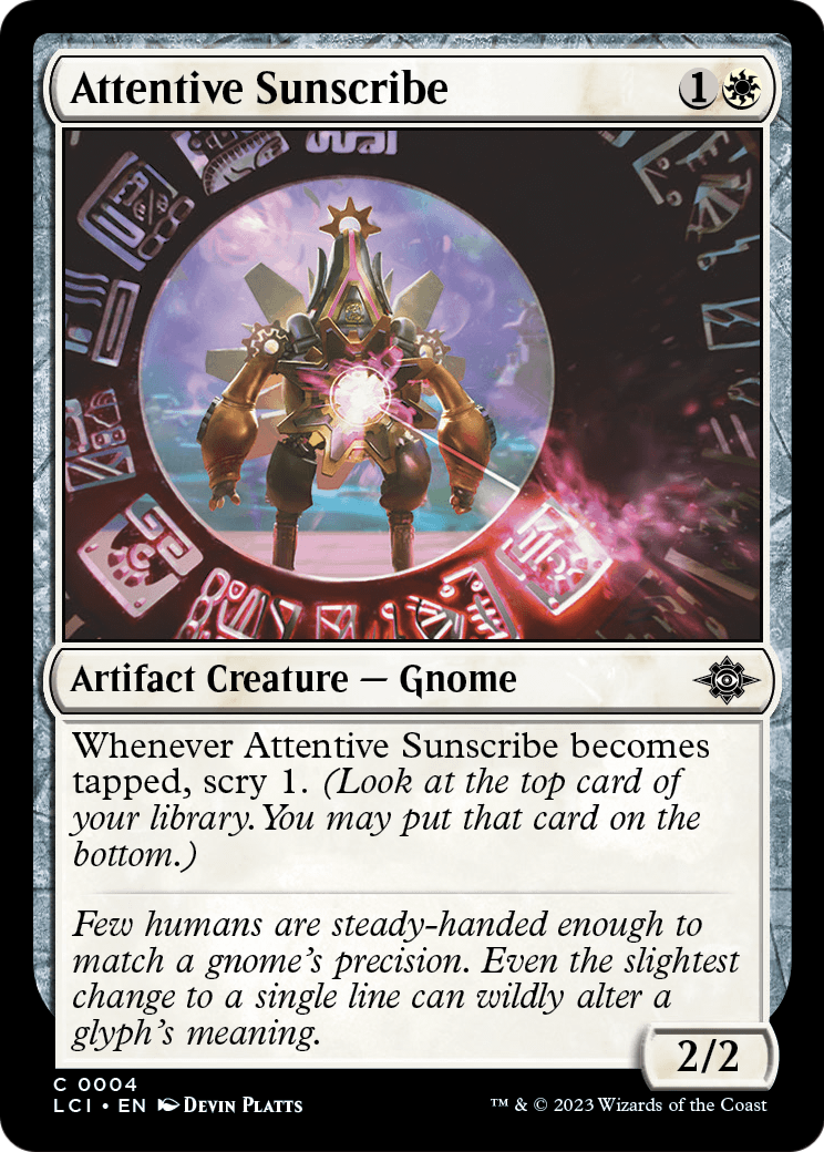 Attentive Sunscribe (LCI-004) - The Lost Caverns of Ixalan Foil