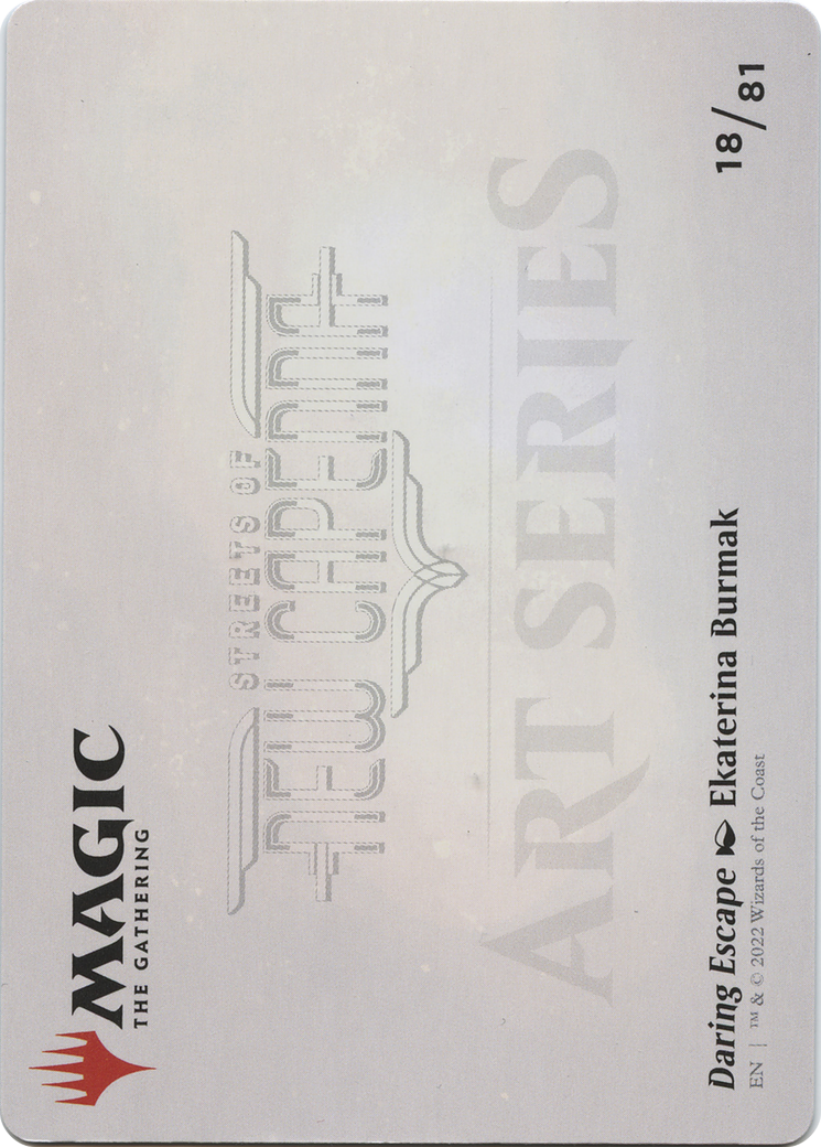 Daring Escape // Daring Escape (ASNC-018) - New Capenna Art Series (Borderless) Foil