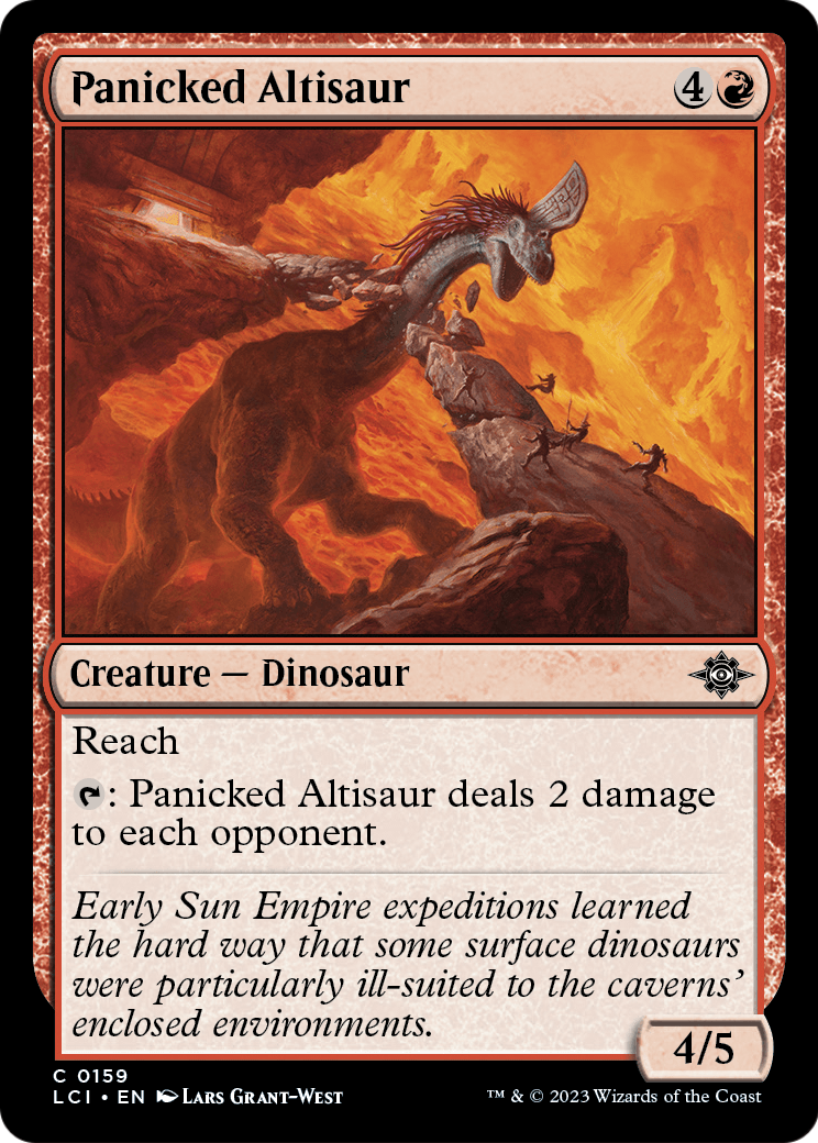Panicked Altisaur (LCI-159) - The Lost Caverns of Ixalan Foil