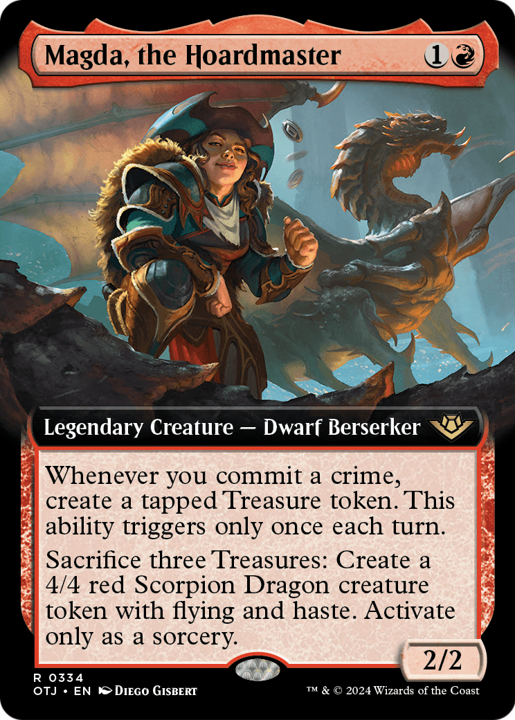 Magda, the Hoardmaster (Extended Art) (OTJ-334) - Outlaws of Thunder Junction: (Extended Art) Foil