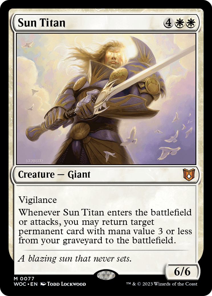 Sun Titan (WOC-077) - Wilds of Eldraine Commander