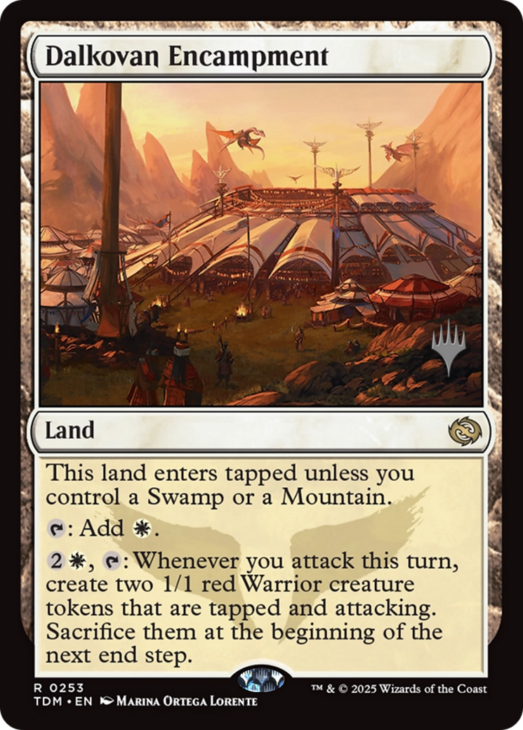 Dalkovan Encampment (PPTDM-253) - Promo Pack: Tarkir: Dragonstorm Foil
