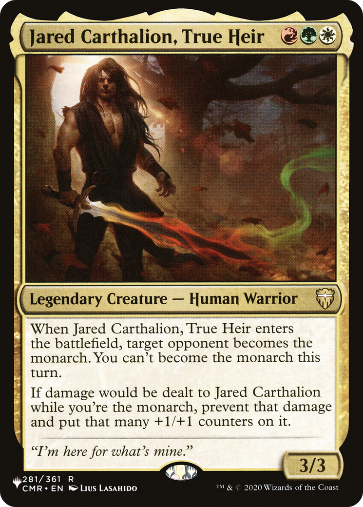 Jared Carthalion, True Heir (LIST-CMR-281) - The List