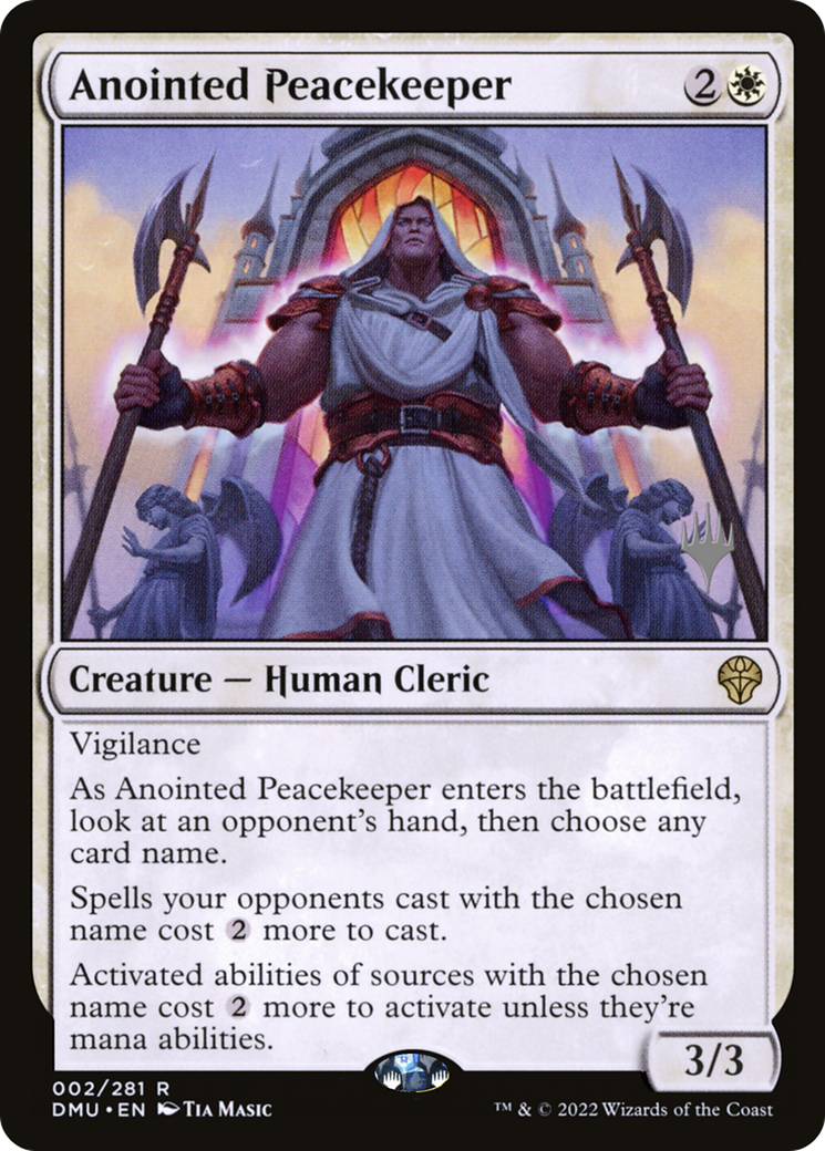 Anointed Peacekeeper (PPDMU-002) - Dominaria United Promos