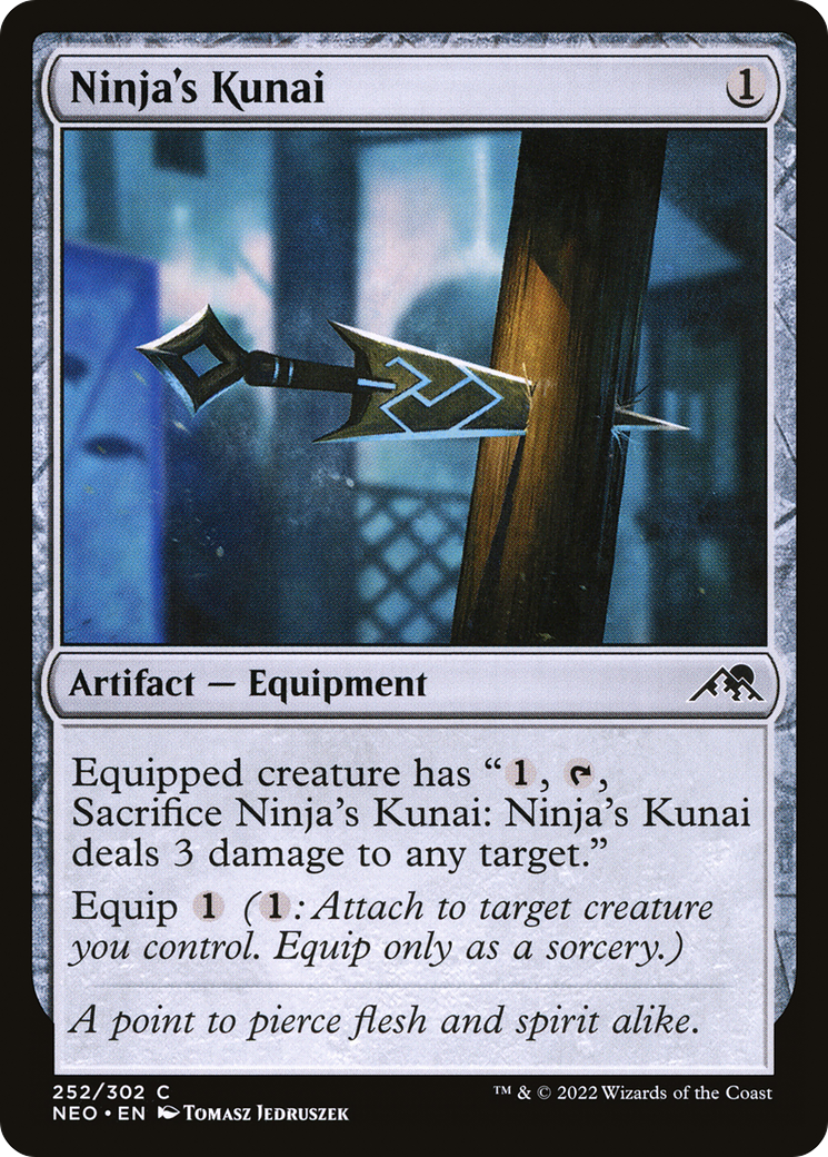 Ninja's Kunai (NEO-252) - Kamigawa: Neon Dynasty Foil