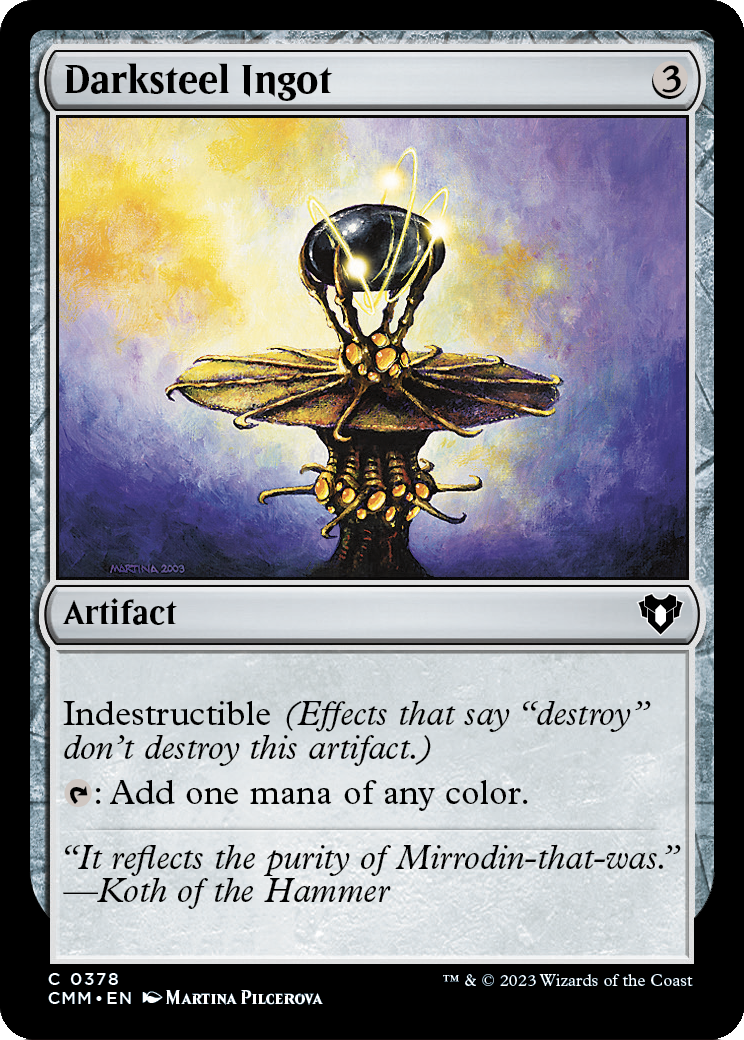 Darksteel Ingot (CMM-378) - Commander Masters Foil