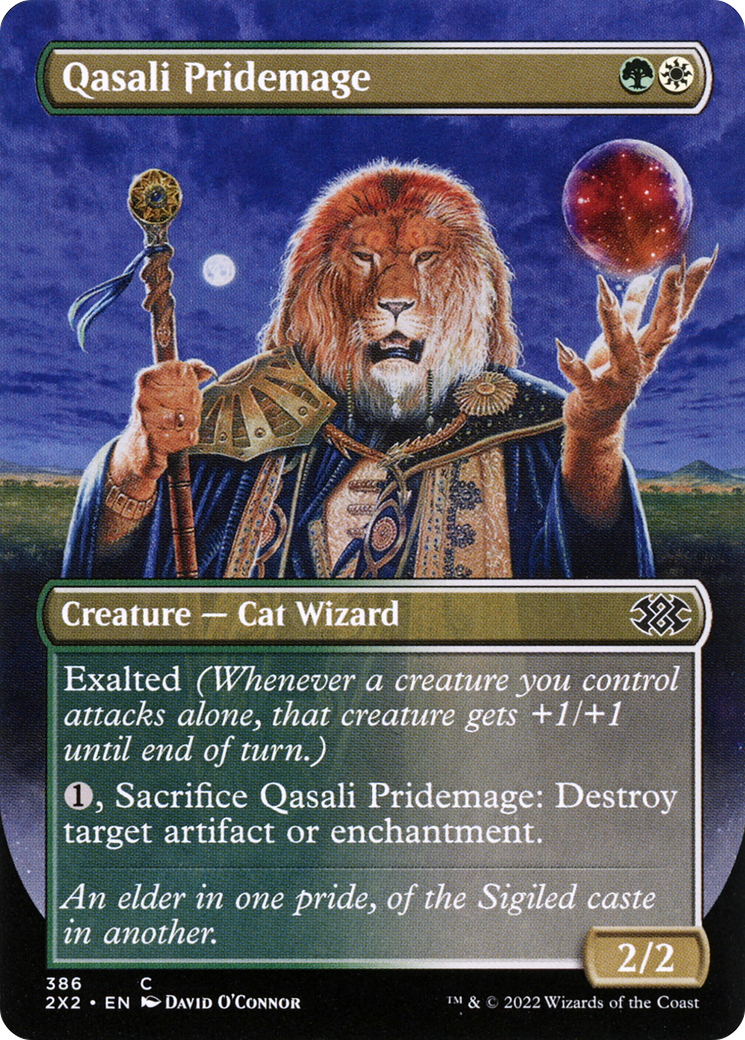 Qasali Pridemage (Borderless) (2X2-386) - Double Masters 2022 Foil
