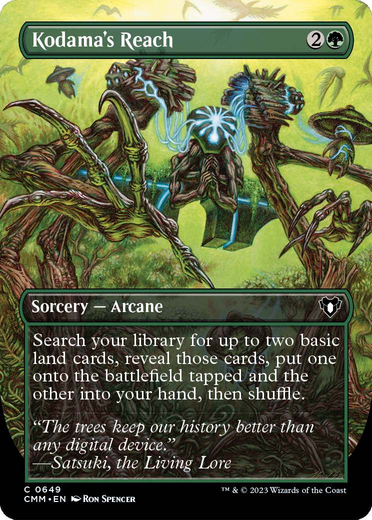 Kodama's Reach (Borderless) (CMM-649) - Commander Masters
