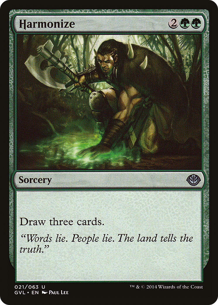 Harmonize (Garruk vs Liliana) (DD3-) - Duel Decks Anthology: Garruk vs. Liliana