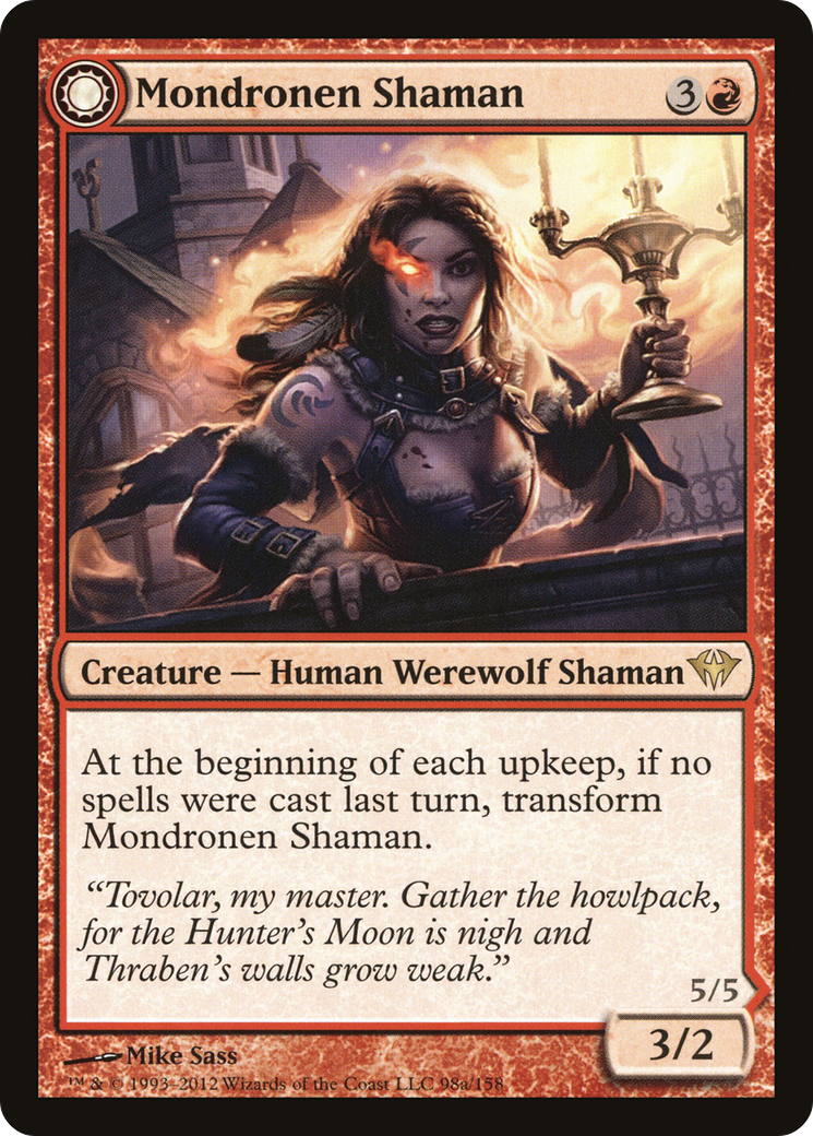 Mondronen Shaman (DKA-098) - Dark Ascension: (Double Faced Transform) Foil