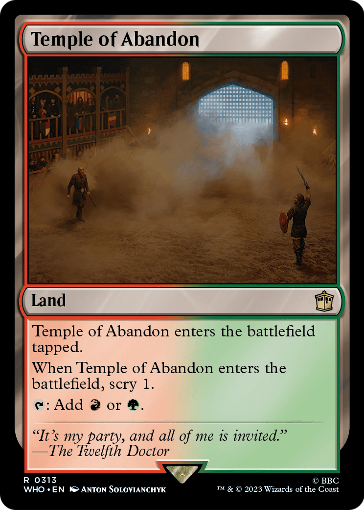 Temple of Abandon (WHO-313) - Doctor Who Foil