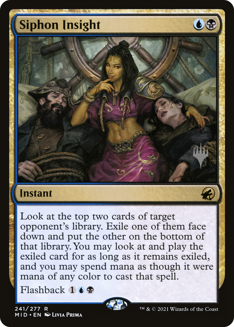 Siphon Insight (PPMID-241) - Innistrad: Midnight Hunt Promos Foil