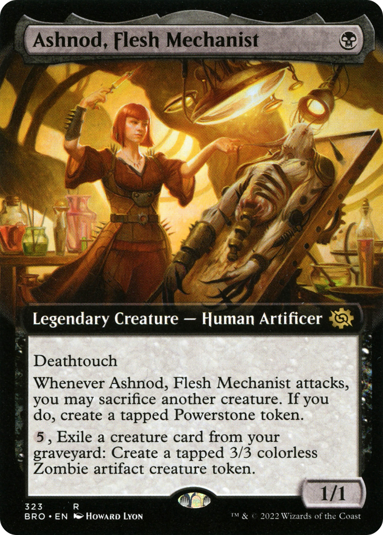 Ashnod, Flesh Mechanist (Extended Art) (BRO-323) - The Brothers' War: (Extended Art)