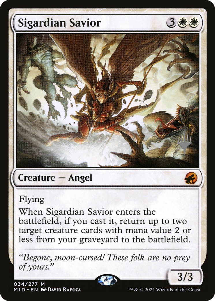 Sigardian Savior (PPMID-034) - Innistrad: Midnight Hunt Promos
