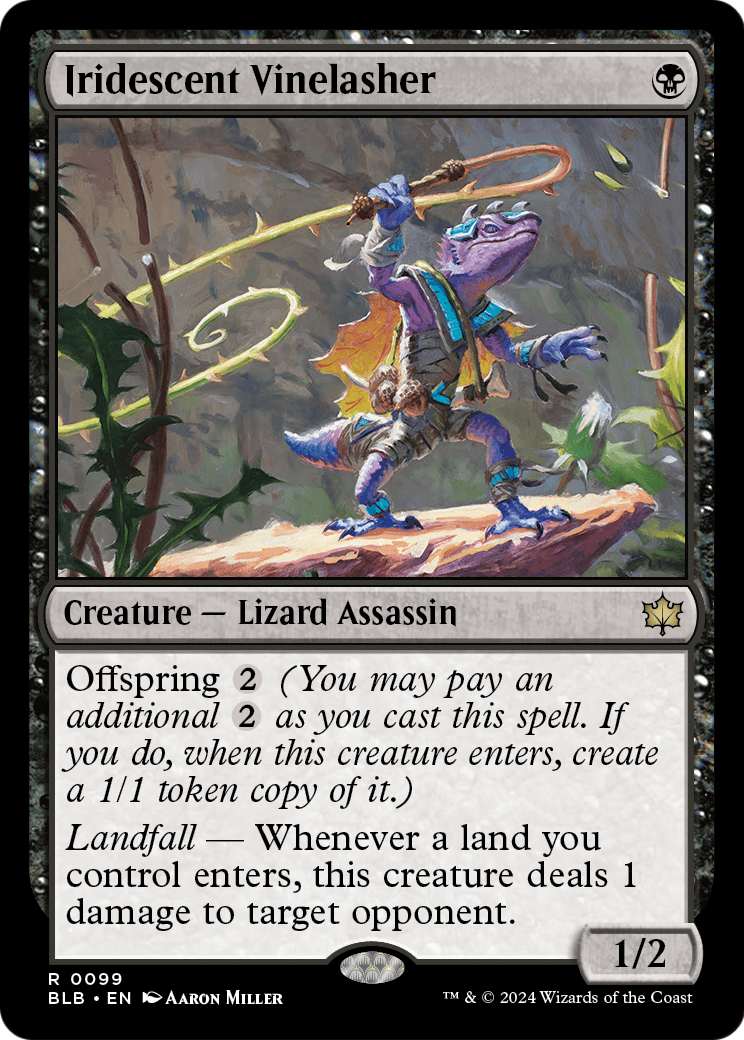 Iridescent Vinelasher (BLB-099) - Bloomburrow Foil