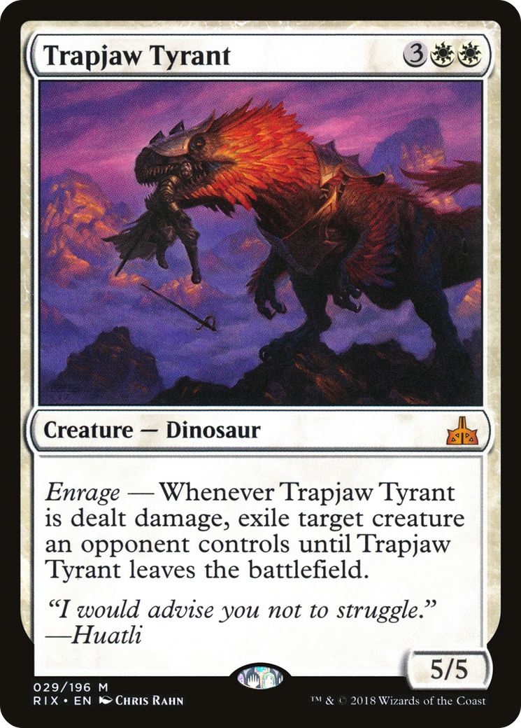Trapjaw Tyrant (RIX-029) - Rivals of Ixalan Foil