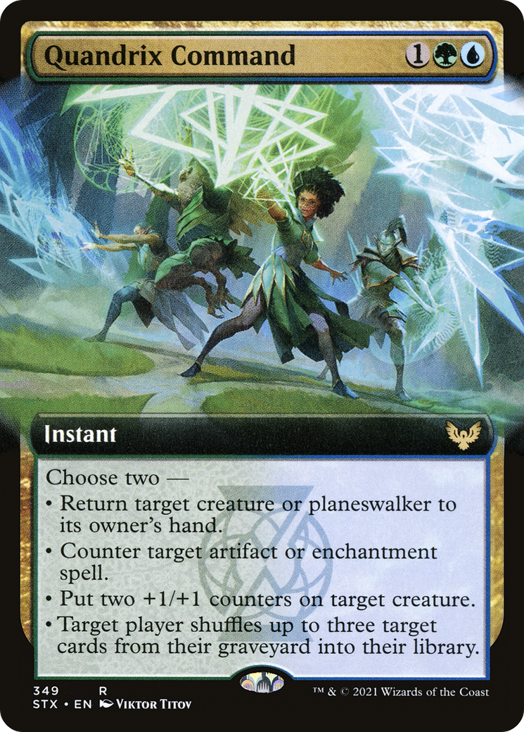 Quandrix Command (Extended Art) (STX-349) - Strixhaven: School of Mages: (Extended Art) Foil