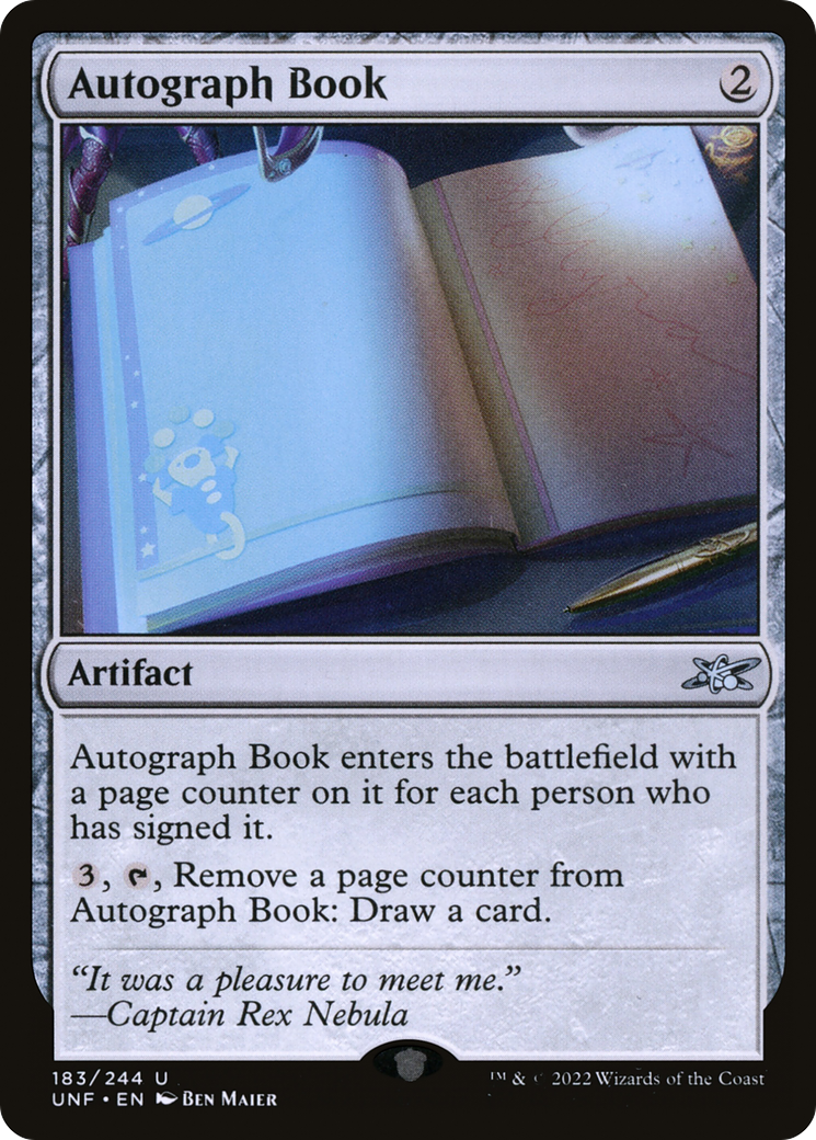 Autograph Book (UNF-183) - Unfinity Foil