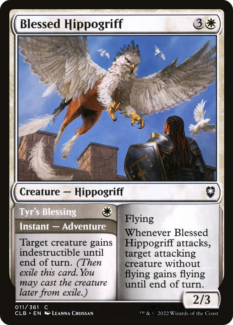 Blessed Hippogriff (CLB-011) - Commander Legends: Battle for Baldur's Gate Foil