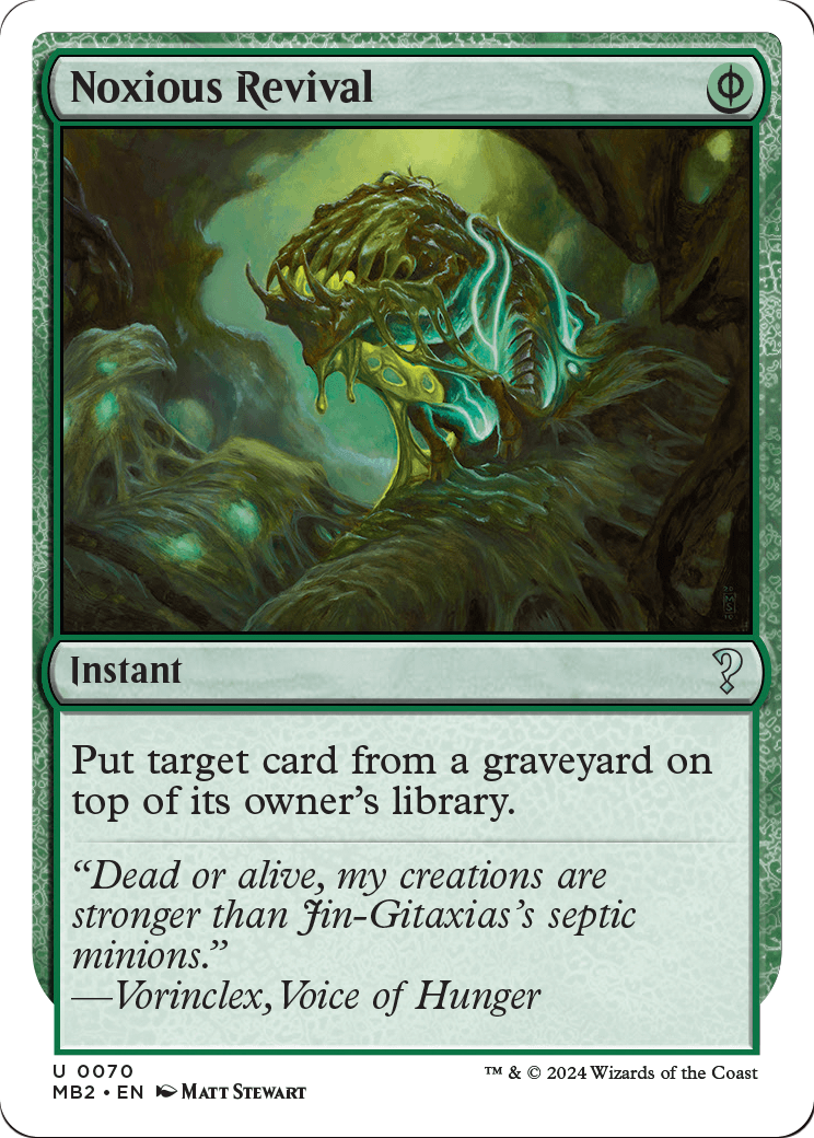 Noxious Revival (White Border) (MB2-070) - Mystery Booster 2