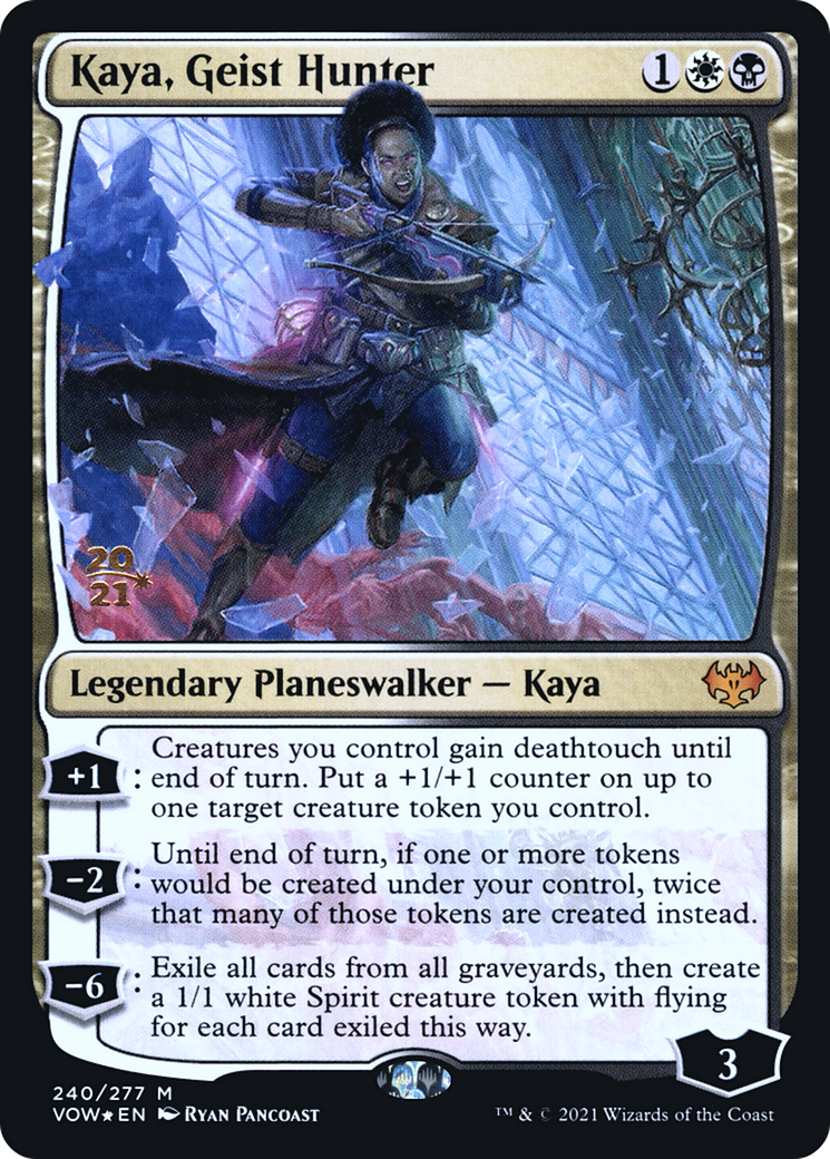 Kaya, Geist Hunter (PRE-240) - Innistrad: Crimson Vow Promos Foil