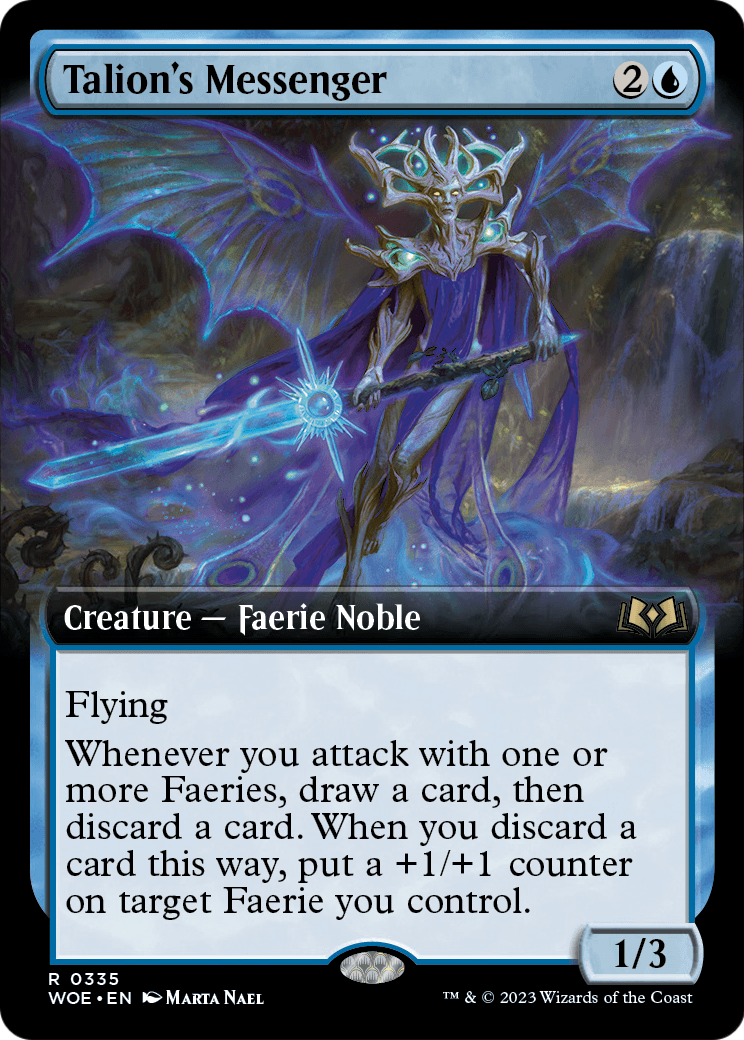 Talion's Messenger (Extended Art) (WOE-335) - Wilds of Eldraine: (Extended Art)