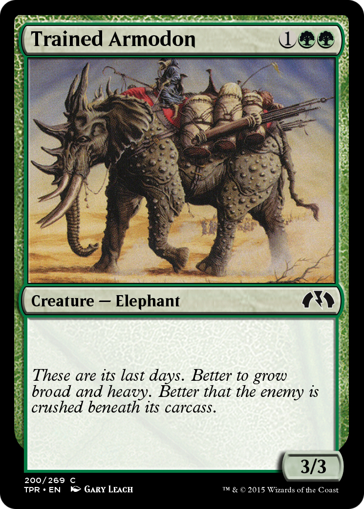 Trained Armodon (TPR-200) - Tempest Remastered Foil