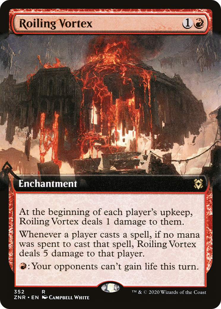 Roiling Vortex (Extended Art) (ZNR-352) - Zendikar Rising: (Extended Art) Foil