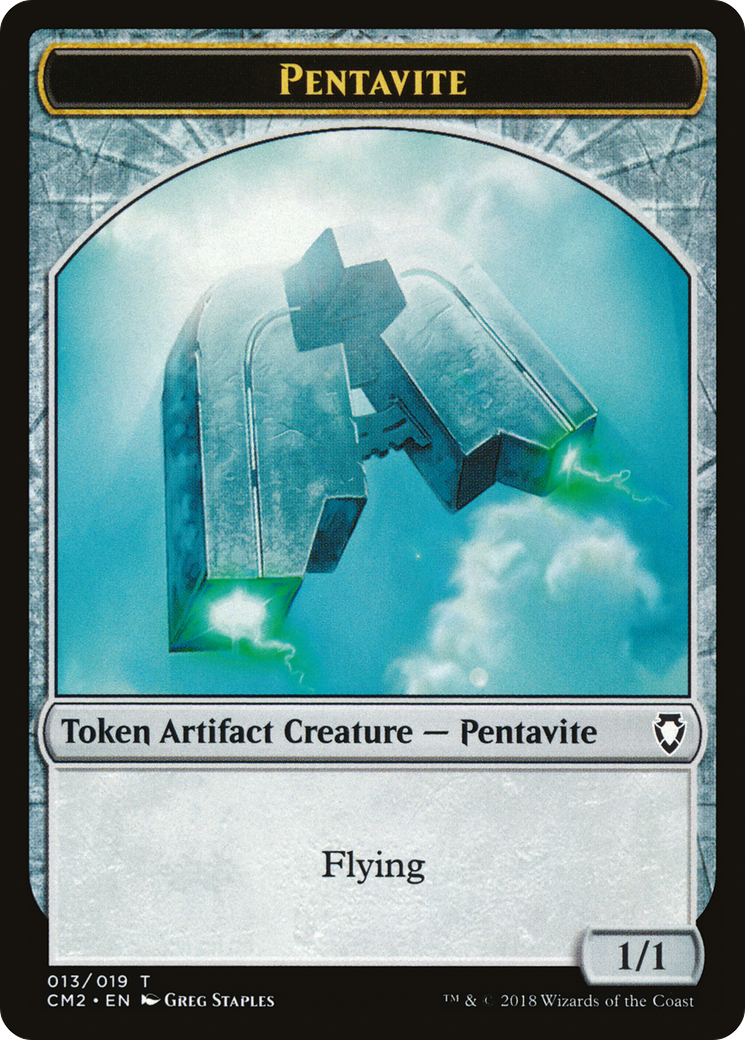 Pentavite Token (CM2-013) - Commander Anthology Volume II Tokens